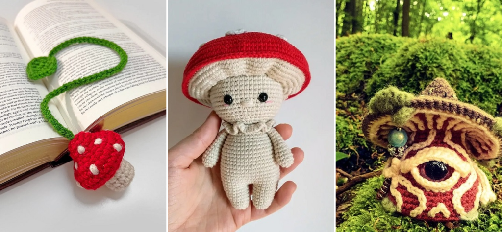 17 Unique Free Crochet Mushroom Patterns
